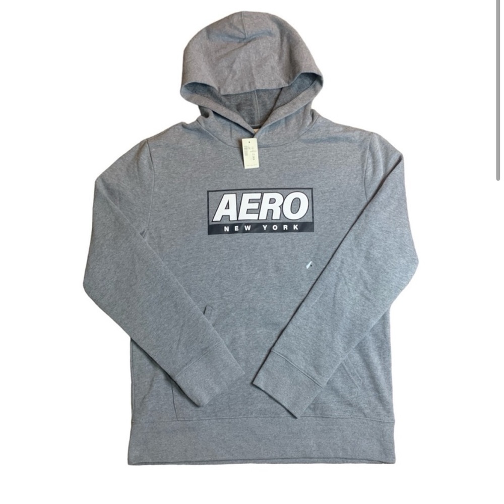 NWT Mens Medium Aeropostale Hoodie Grey